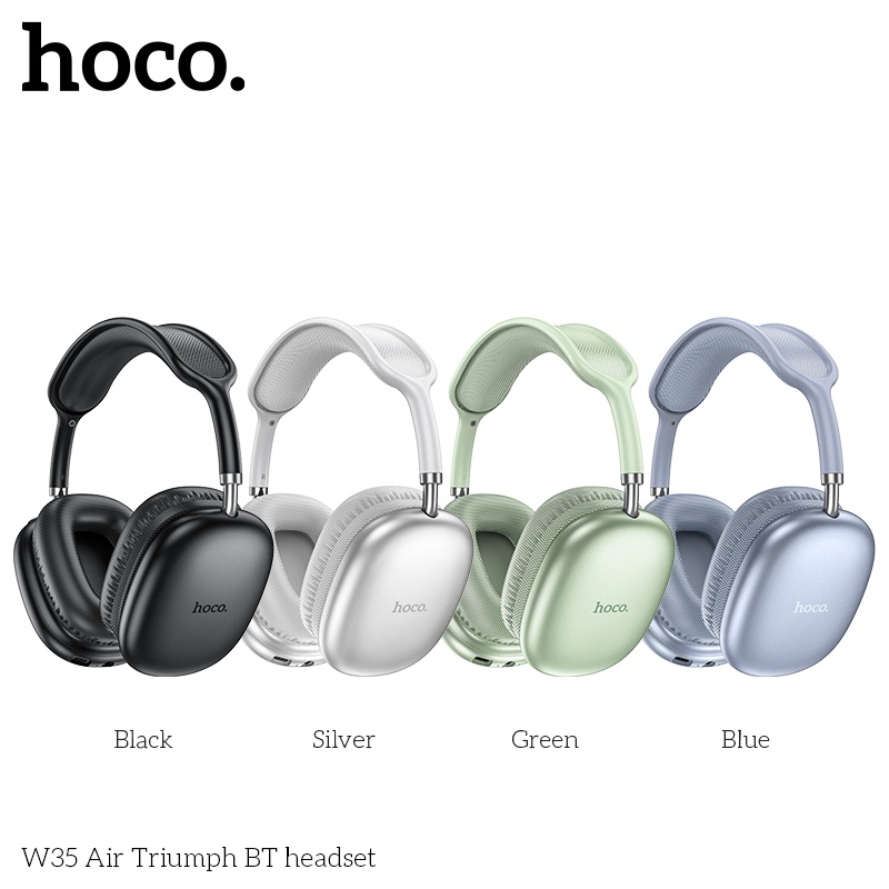 Tai nghe chụp tai bluetooth pin trâu HOCO W35 AIR, headphones 45h nghe nhạc