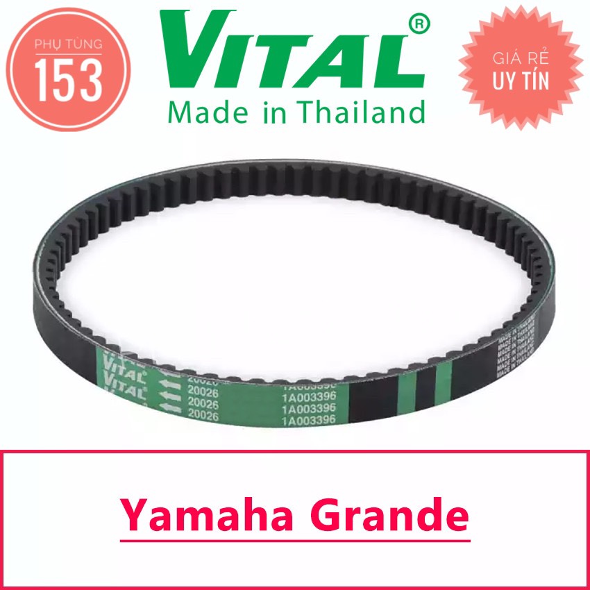 Dây curoa grande hiệu vital - dây curoa xe tay ga - phụ tùng 153