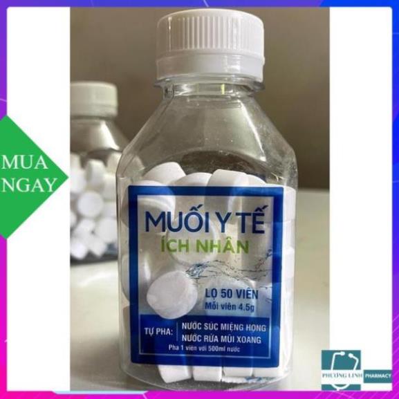 Muối y tế ích nhân lọ 50 viên