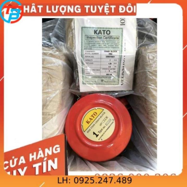 Palang xích kéo tay 1 tấn kato - cáp thép thái bình vina