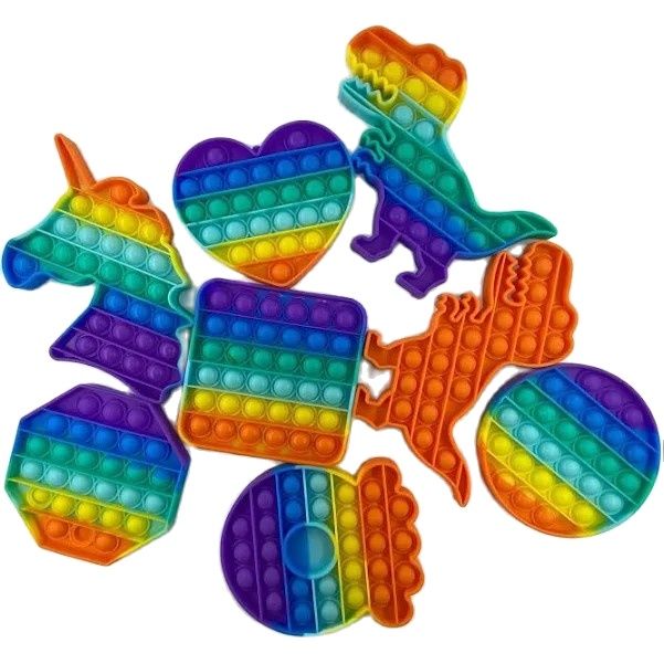 Pop It Fidget Toy Đồ chơi Giảm Căng Thẳng Giải Trí Thông Minh Hiệu Quả Bóp Bong Bóng Mini Nhiều Mẫu Cho Trẻ Em