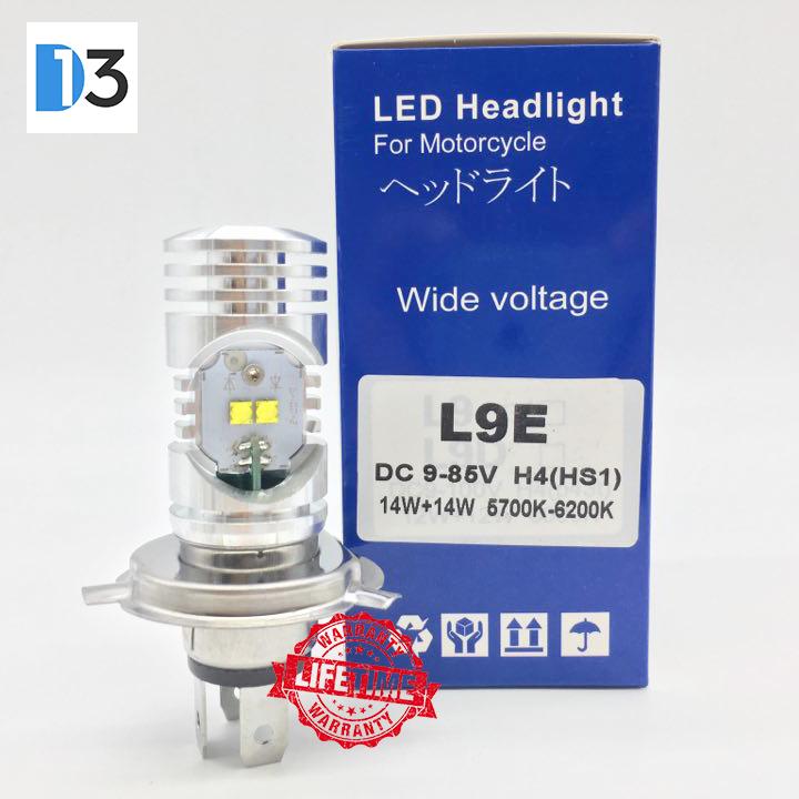 [Voucher Freeship Max] Đèn Led Pha Xe Máy Siêu Sáng L9D/L9E Đuôi Chuẩn H4 và HS1 Phù Hợp Cho Nhiều Dòng Xe