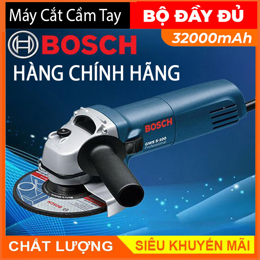 Máy mài bosh gws6 -100 870w, máy mài góc, máy cắt cầm tay, lõi đồng nguyên chất giúp bạn cắt,mài các góc nhọn đưa lại công việc hiệu quả