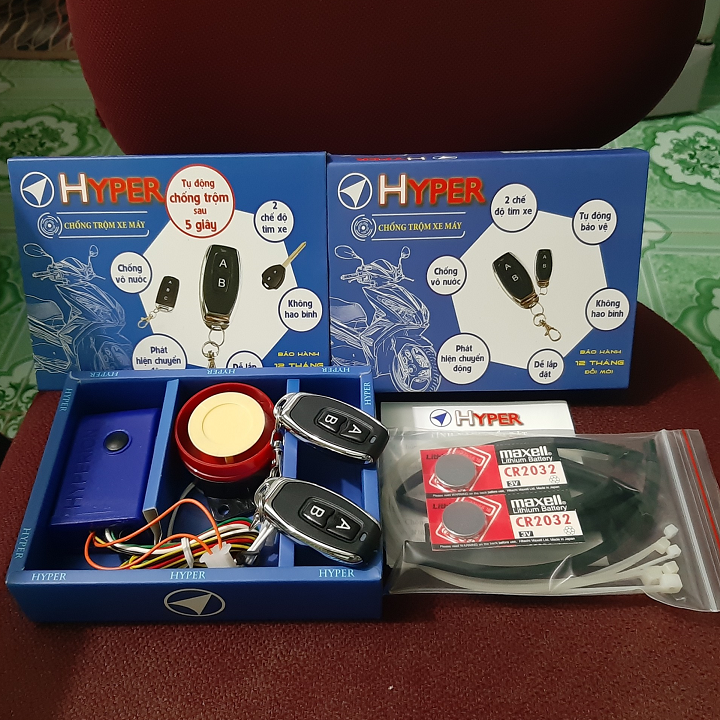 Bộ chống trộm hyper cho xe máy