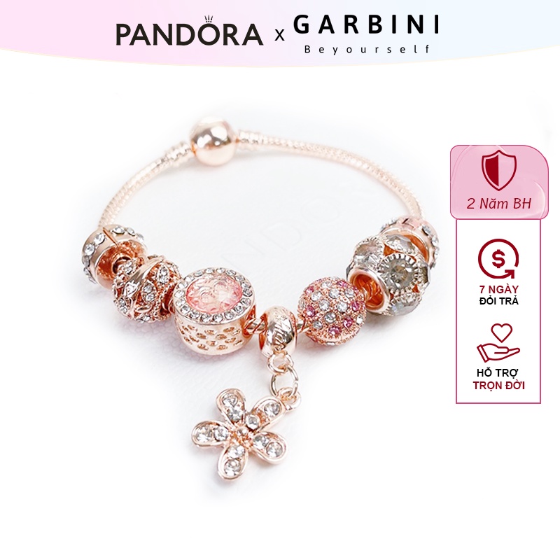 Vòng charm Pandora Chuỗi Hạt Mặt Dreamcatcher Màu Hồng-P12 - Garbini
