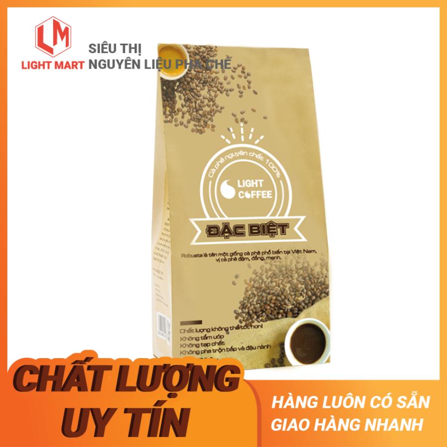 Cà phê rang xay nguyên chất loại Đặc biệt Light Coffee đậm vị không tẩm ướp Gói 500gr - Light Coffee