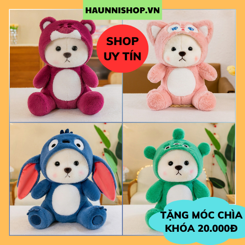 Gấu bông lena quảng châu cao cấp, gấu bông lena cosplay gấu dâu, lena stick xanh, lena xanh 3 mắt, lena pikachu, lena mèo siêu dễ thương - haunnishop.vn