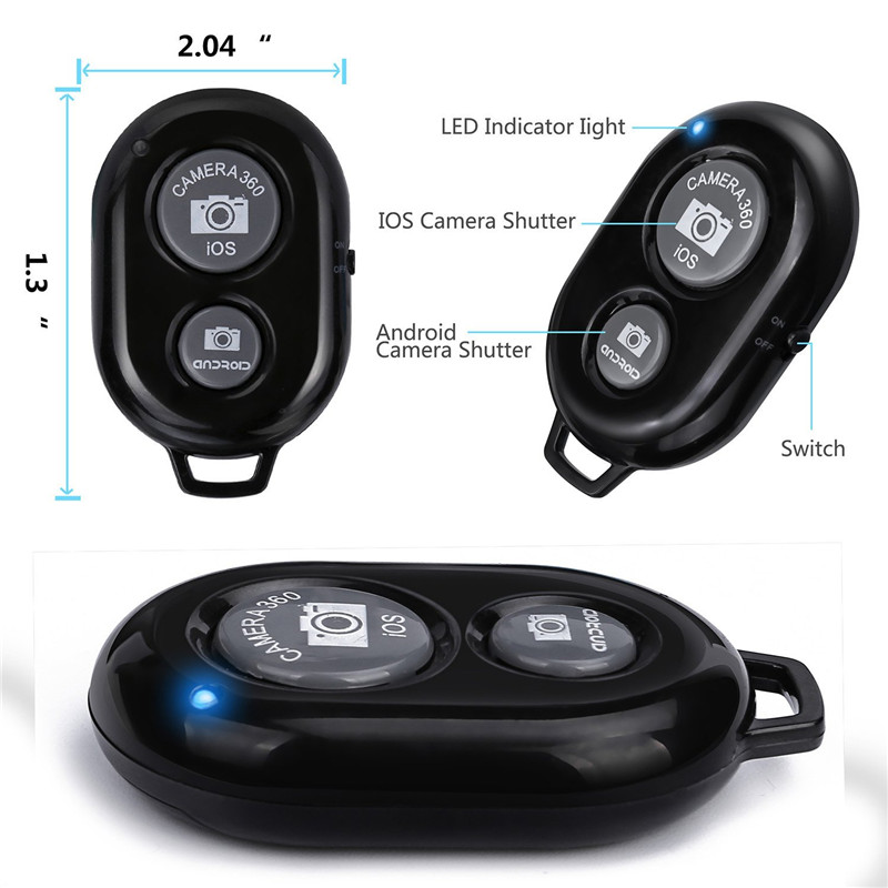 Remote chụp hình blutooth Nút Bấm Chụp Cho Selfie Phụ Kiện Điều Khiển Camera Adapter Ảnh Điều Khiển Từ Xa Bluetooth Nút Selfie