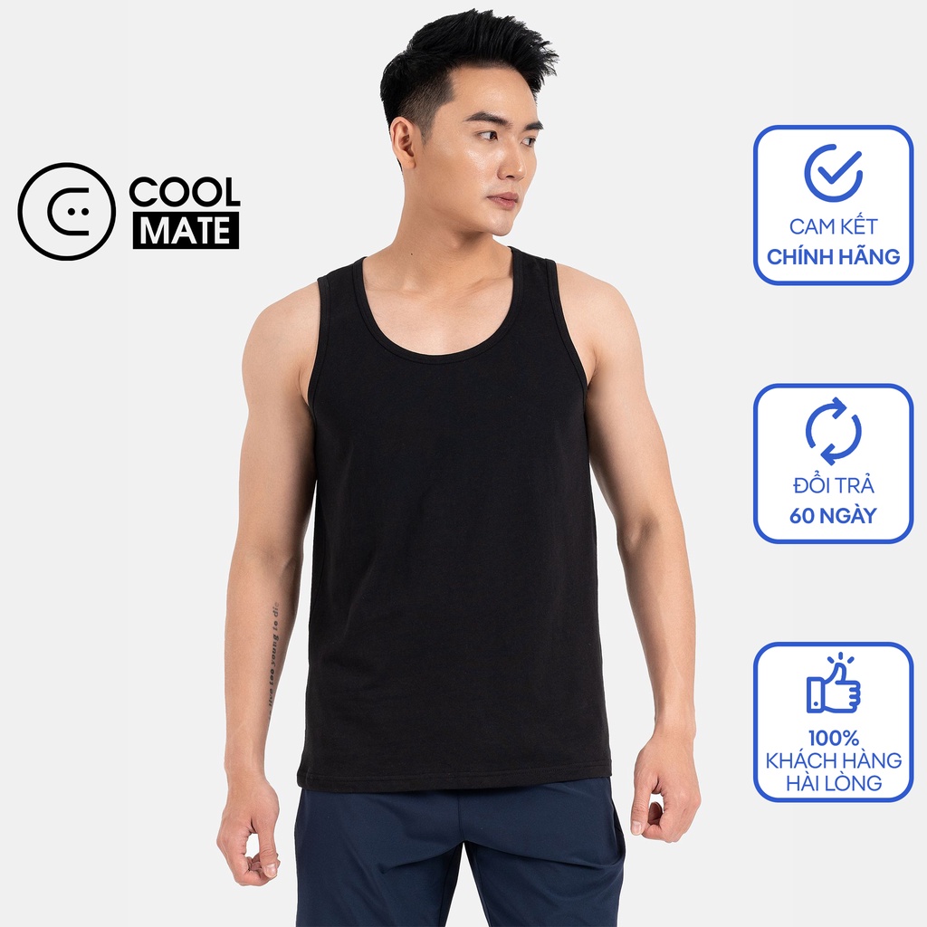 Áo ba lỗ Cotton 100% co giãn 2 chiều Coolmate Basics