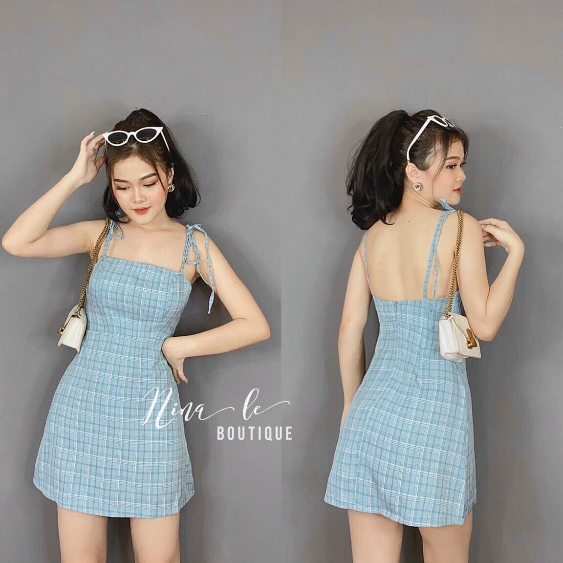 SÉT ĐẦM CÚP NGỰC KÈM ÁO KHOÁC VEST CARO SIÊU XINH, MÀU SẮC TRẺ TRUNG CỰC KỲ DIỆN ĐI HỌC HAY ĐI LÀM ĐỀU XINH , CHẤT KATE LOẠI 1 DÀY MỊN NSB