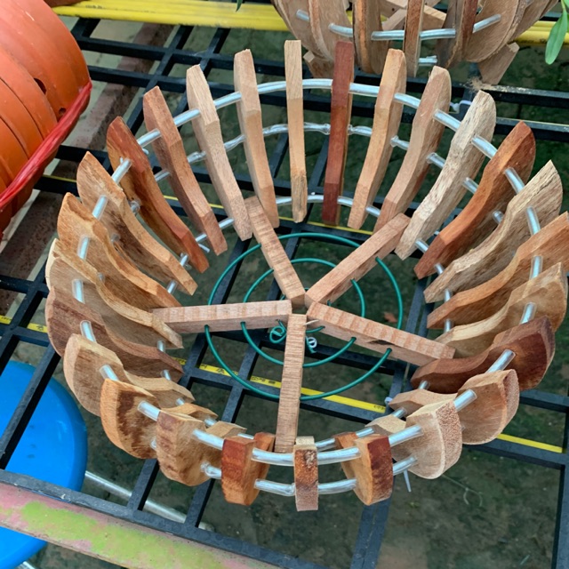 Chậu gỗ trồng lan