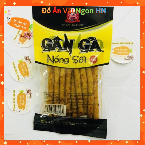 10 gói snack gân gà nóng sốt đồ ăn vặt cay dai ngon hấp dẫn giá rẻ
