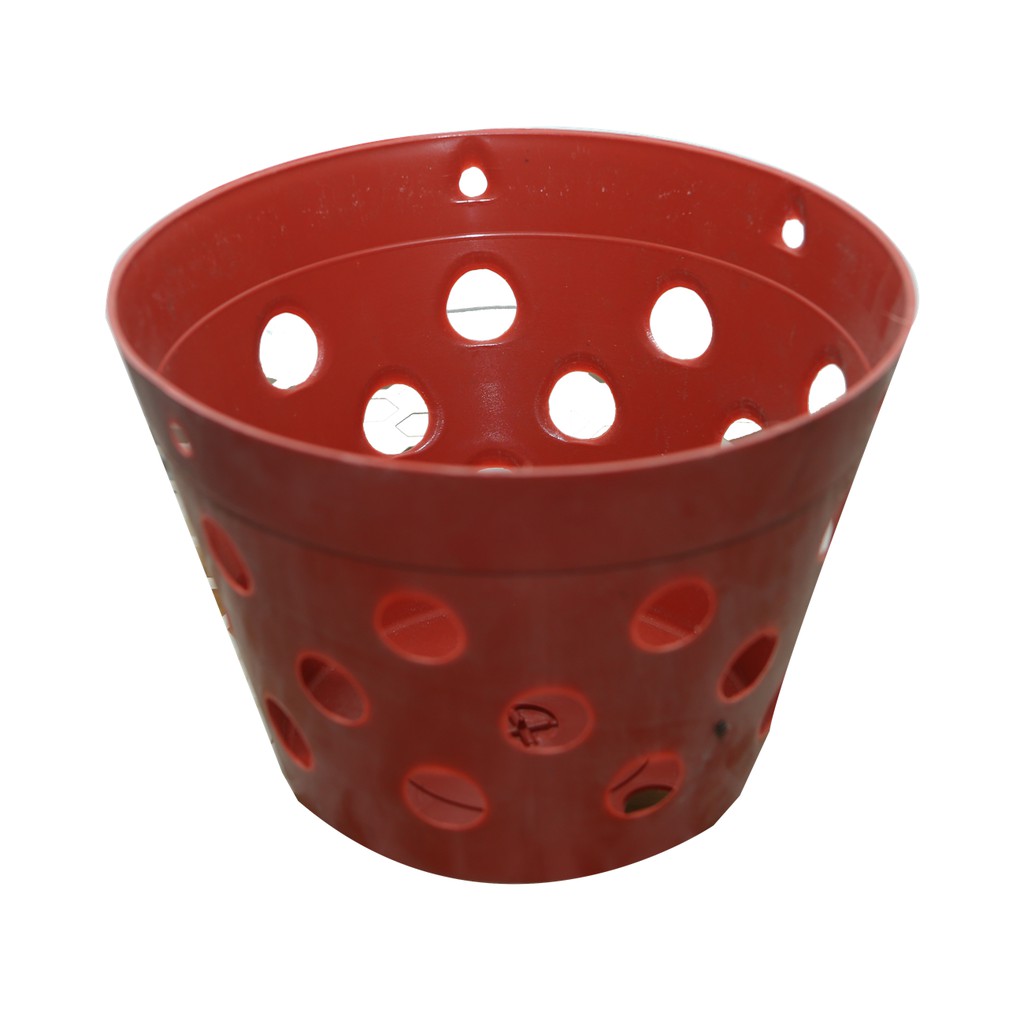 Chậu nhựa trồng lan giả gốm phi 12 cm
