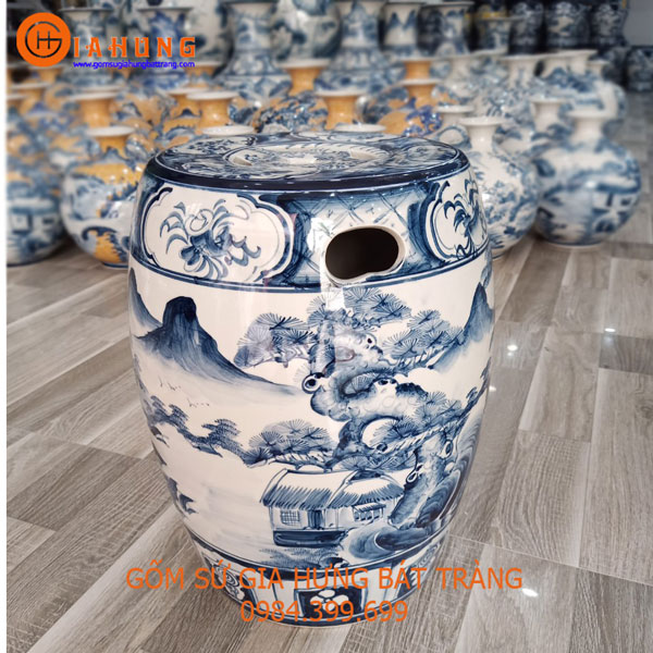 Đôn gốm sứ Gia Hưng Bát Tràng