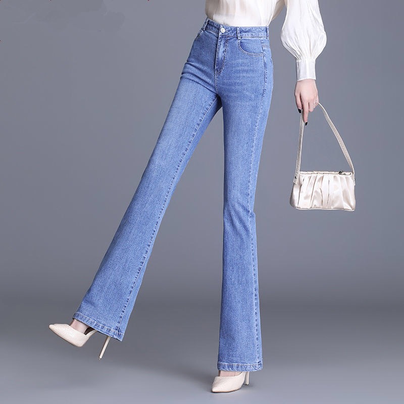Quần jean nữ ống loe,quần jean nữ ống bass co giãn 4 chiều