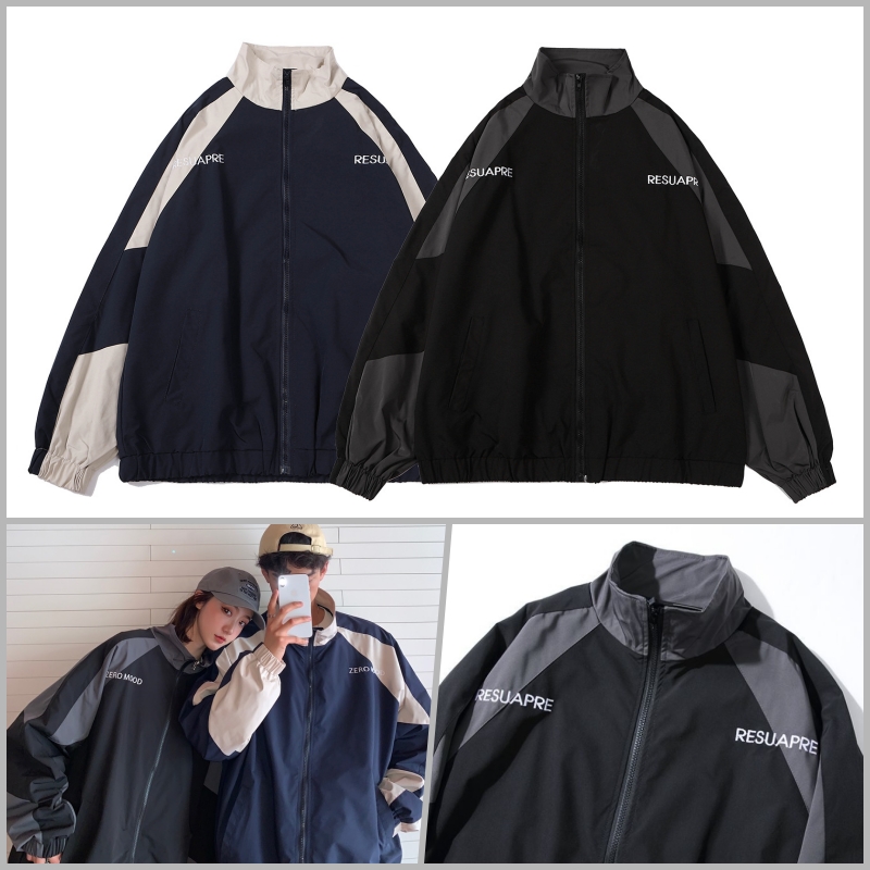 Áo khoác dù jacket nam resua khóa kéo phối màu cá tính giành cho nam và nữ