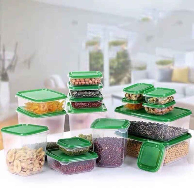 Bộ hộp nhựa đựng thức ăn 17 món siêu tiện lợi