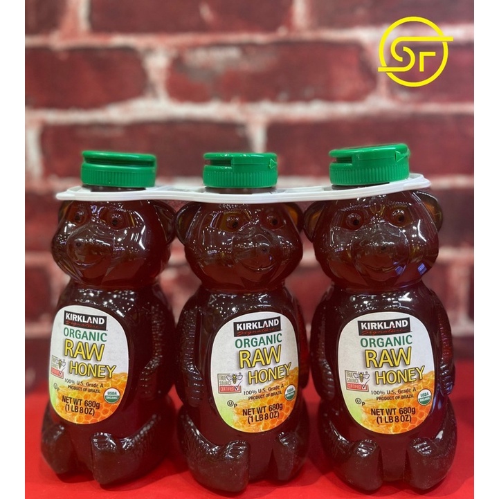 Mật Ong Kirkland Organic Raw Honey Mỹ chai 680gram