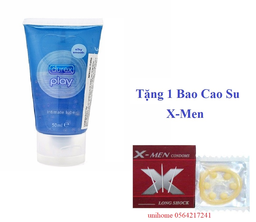 Gel Bôi Trơn Durex Play 50ml Thai Lan.Tặng 1 hộp bcs men 6bi