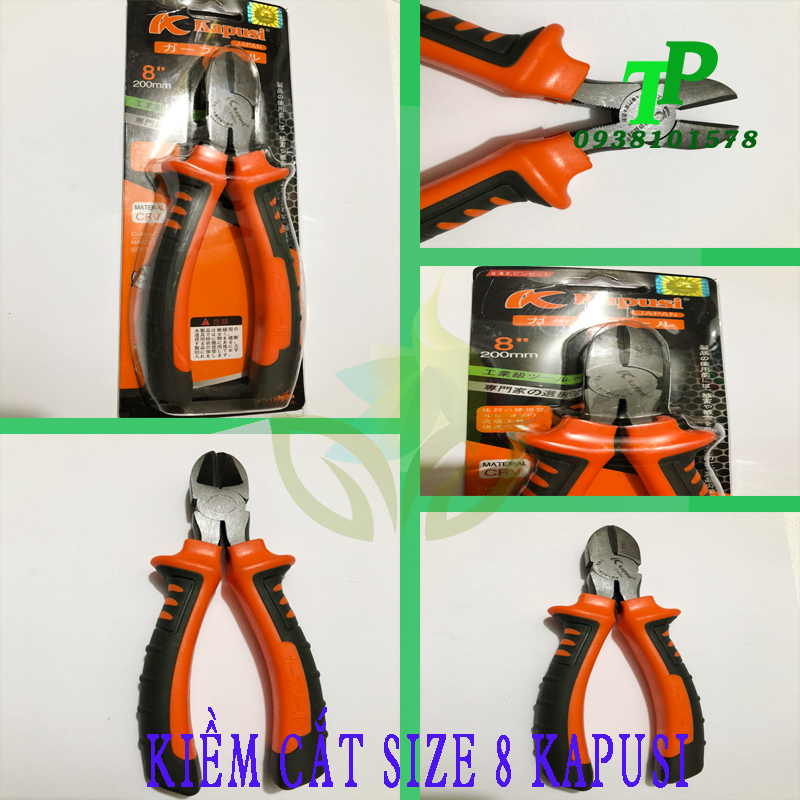 Kiềm cắt Kapusi size 8 cắt dây điện , Dây thép