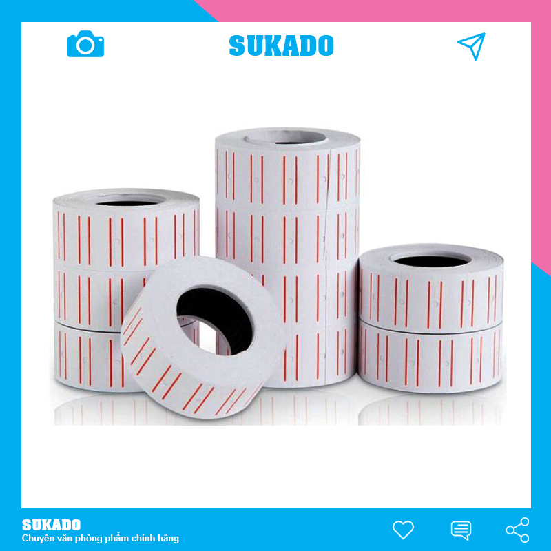 Giấy bấm giá - cuộn mực bấm giá sukado