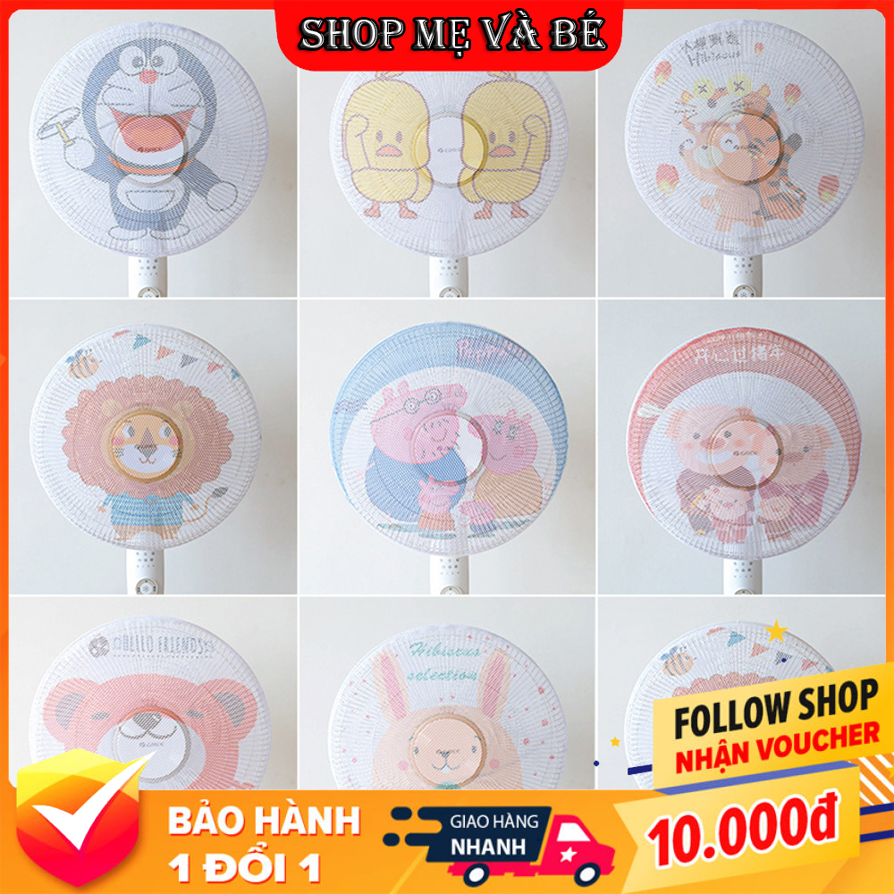 Combo 3 Cái lưới bọc lồng quạt chống bụi an toàn cho bé, chất liệu mềm mại