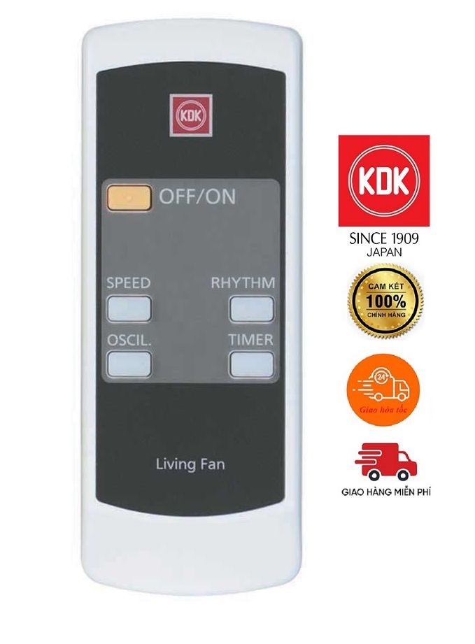 Remote quạt đứng kdk m40k - điều khiển từ xa m40k - hàng chính hãng