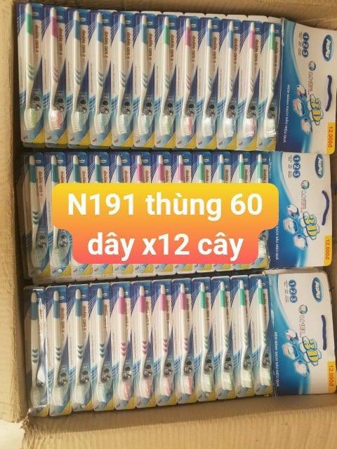 Bàn chải đánh răng N191 Kaka nano Sợi chỉ nha khoa siêu mềm 0.01mm