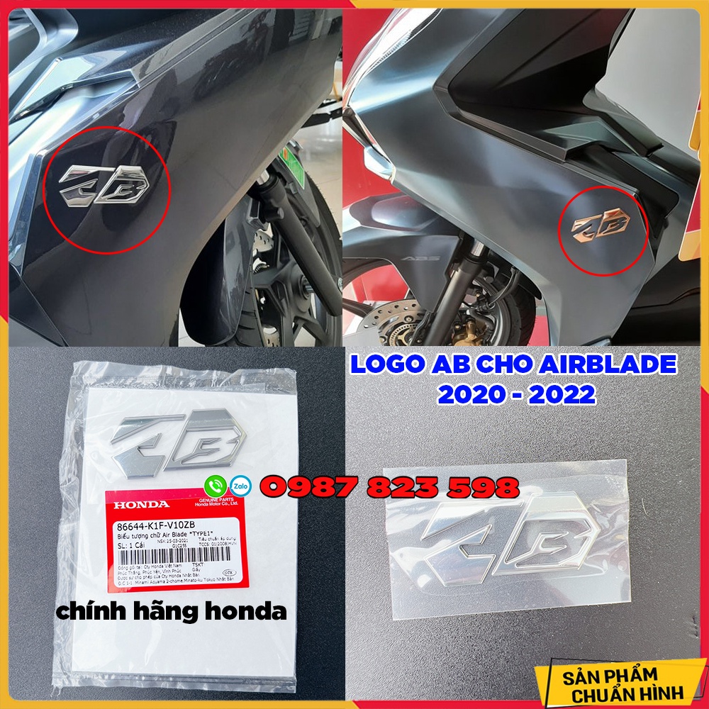 Logo airblade ab 2020 2022 chính hãng honda