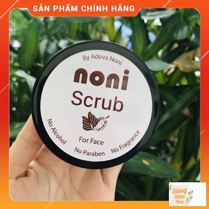 Tẩy tế bào chết cho mặt từ trái Nhàu và bột cà phê siêu mịn - Noni Scrub for Face 100 gr