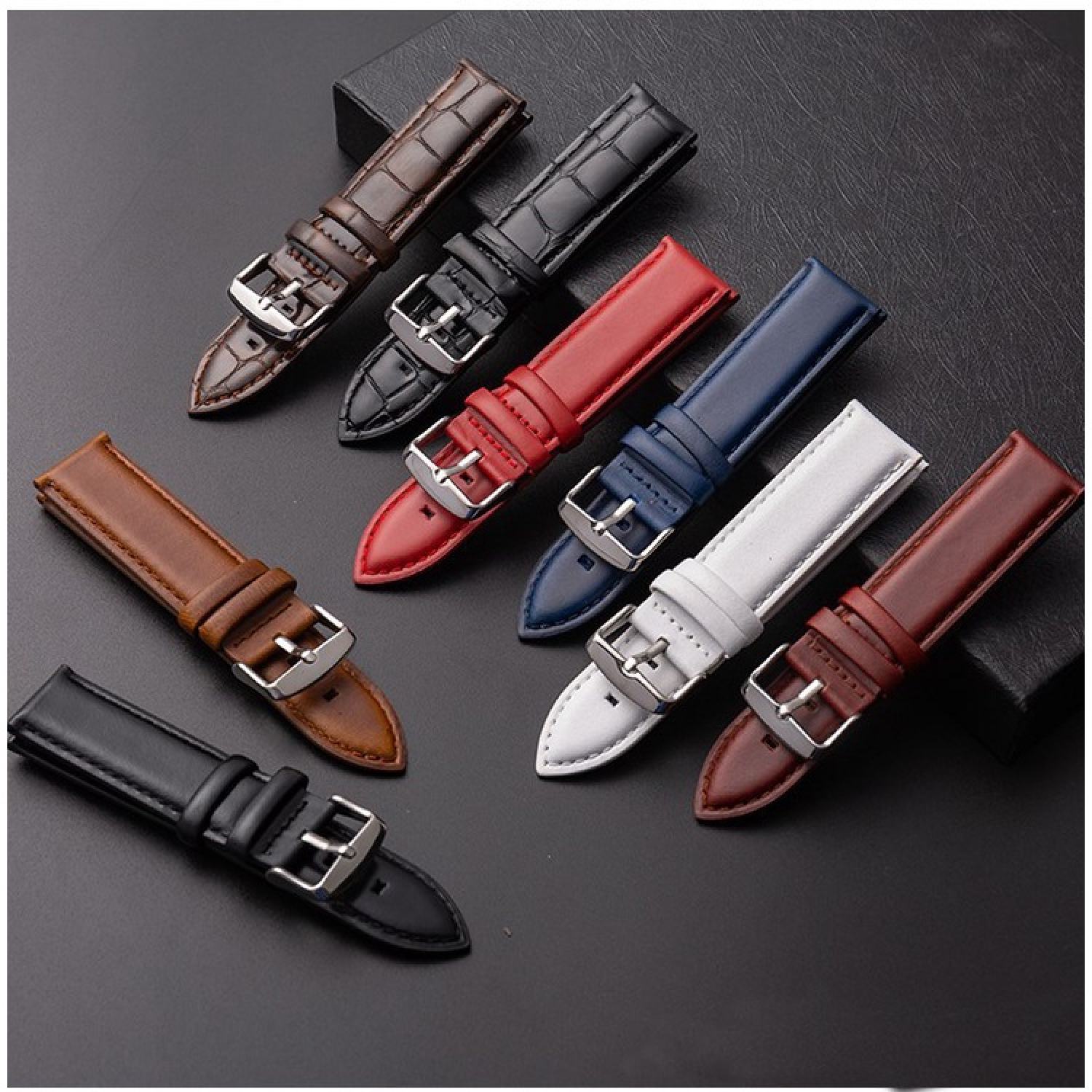 Dây da đồng hồ da nam nữ dây đồng hồ dw daniel wellington casio orient seiko citizen 12mm 13mm 14mm 16mm 17mm18mm 19mm 20mm 22mm