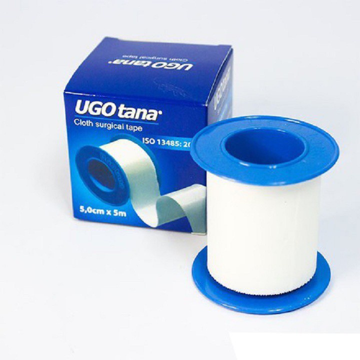 Băng dính cuộn vải lụa y tế ugotana kích thước 5cm x 5m