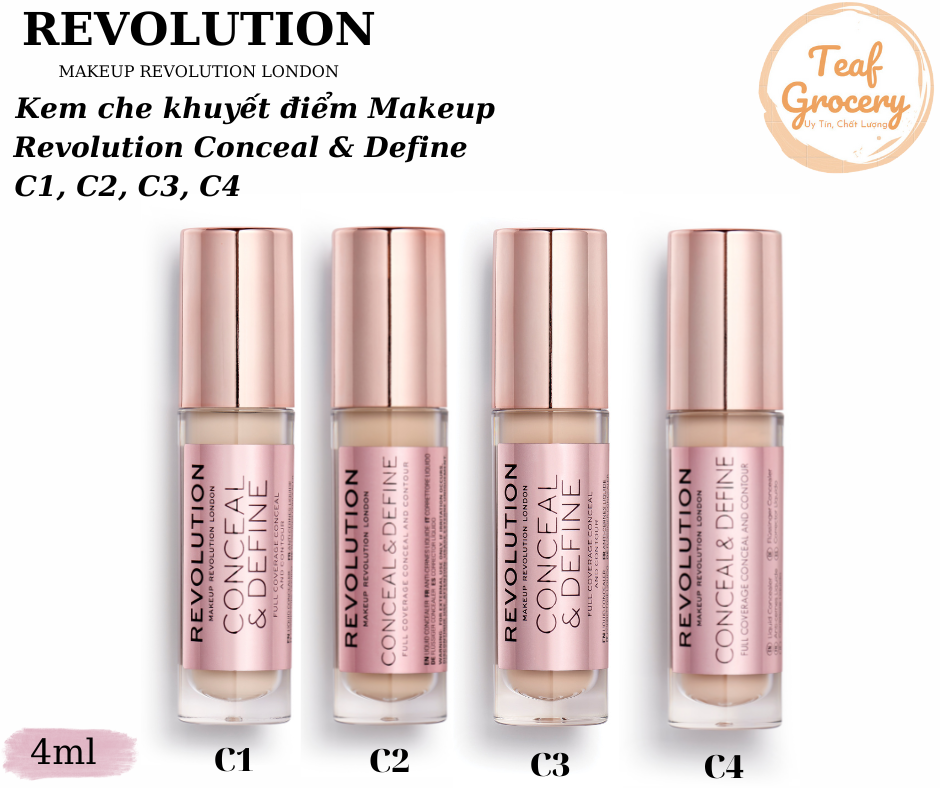 Kem che khuyết điểm _ Makeup Revolution London Conceal & Define - 4g
