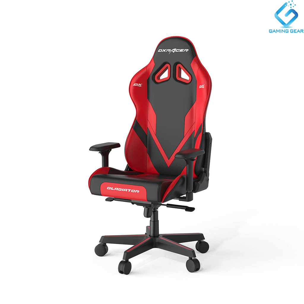 Ghế chuyên game dxracer gladiator - black red - da pvc chống thầm, bền bỉ - khung kim loại - thiết kế tay ghế 4d hiện đại