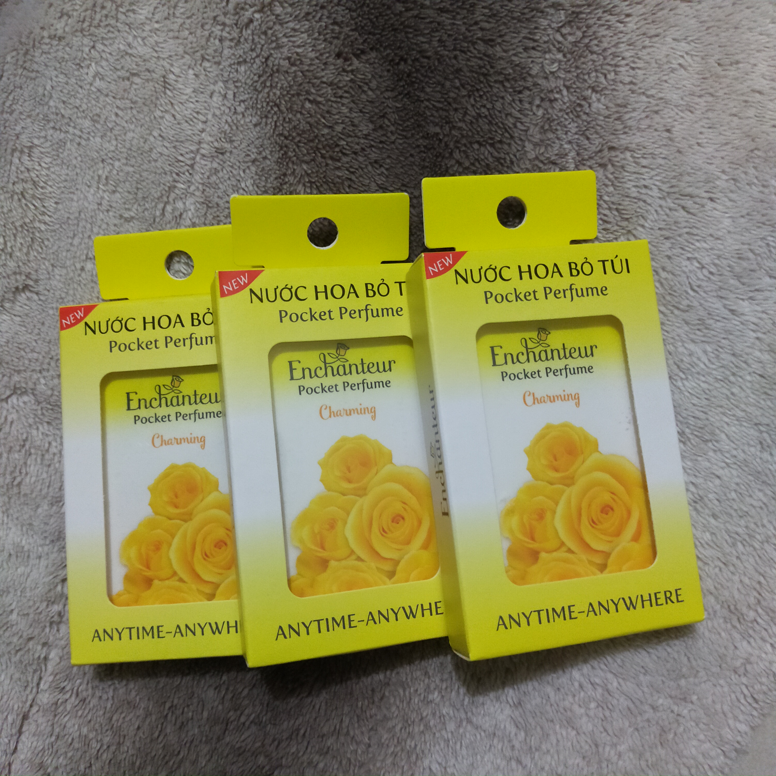 Combo 3 chai xịt nước hoa bỏ túi Enchantuer 18ml