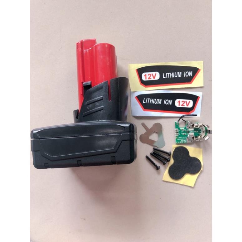 Shop linh kien thu duc _0372239239 vỏ mạch pin milwaukee 12v