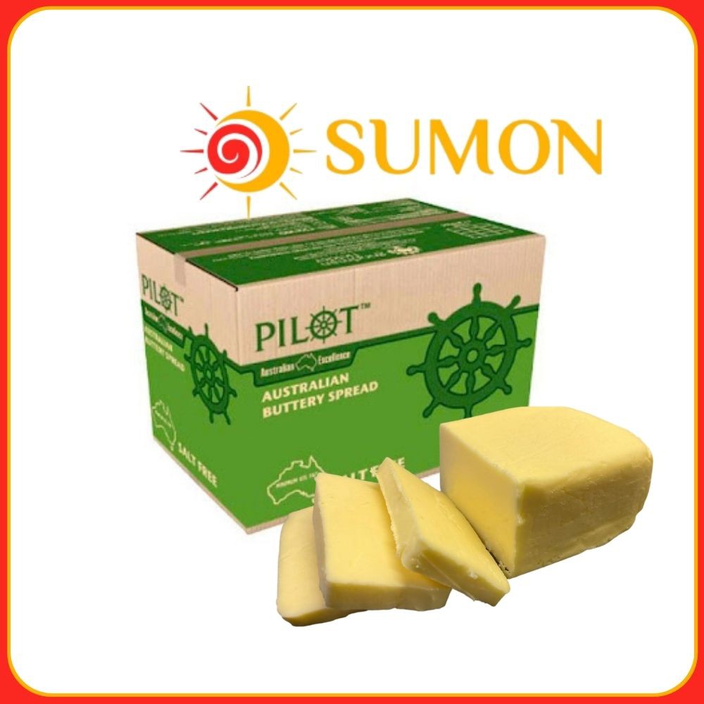 Bơ lạt Úc Pilot SUMON bơ úc Pilot ( 500g ) dùng làm nguyên liệu bánh, chiên, bắp rang bơ MS47