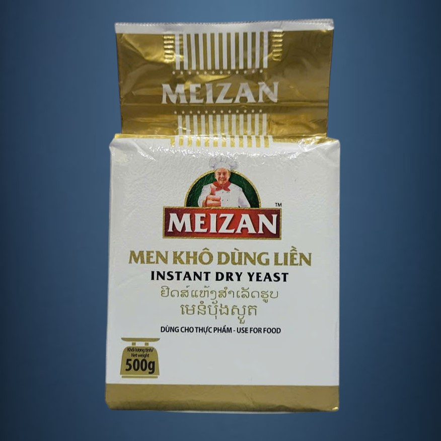MEIZAN - gói VÀNG 500g - MEN KHÔ NGỌT (BÁNH MÌ, BÁNH BAO…) Instant Dry Yeast for Breads