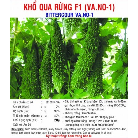 Hạt giống khổ qua rừng f1 năng suất cao