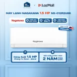 [MIỄN PHÍ GIAO HÀNG] NS-C12R2U86 - Máy lạnh Nagakawa 1.5 HP NS-C12R2U86 - Hàng Chính Hãng, Mới 100%