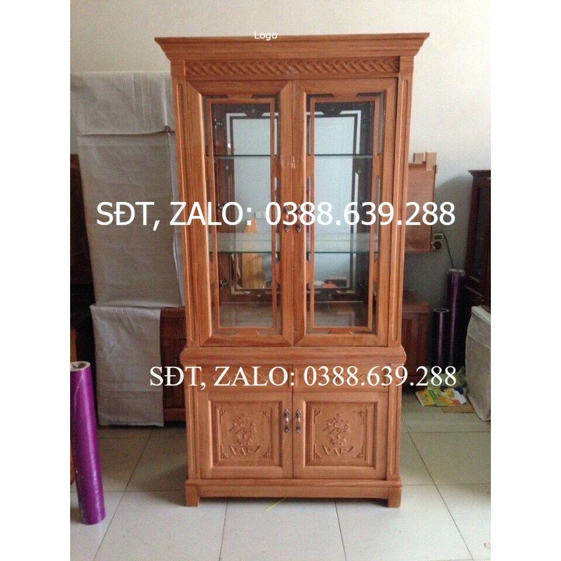 [FREESHIP HÀ NỘI] Tủ rượu gỗ sồi/ xoan đào .