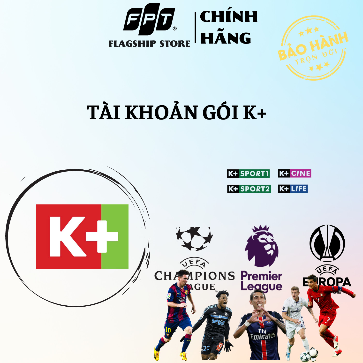 Gói KPLUS 1 Tháng xem trên FPT PLAY Cho Tất Cả Các Dòng FPT Play Box/ Tài Khoản FPT Play Xem Được Trên Mọi Thiết Bị Điện Thoại, Máy Tính, Smart TV