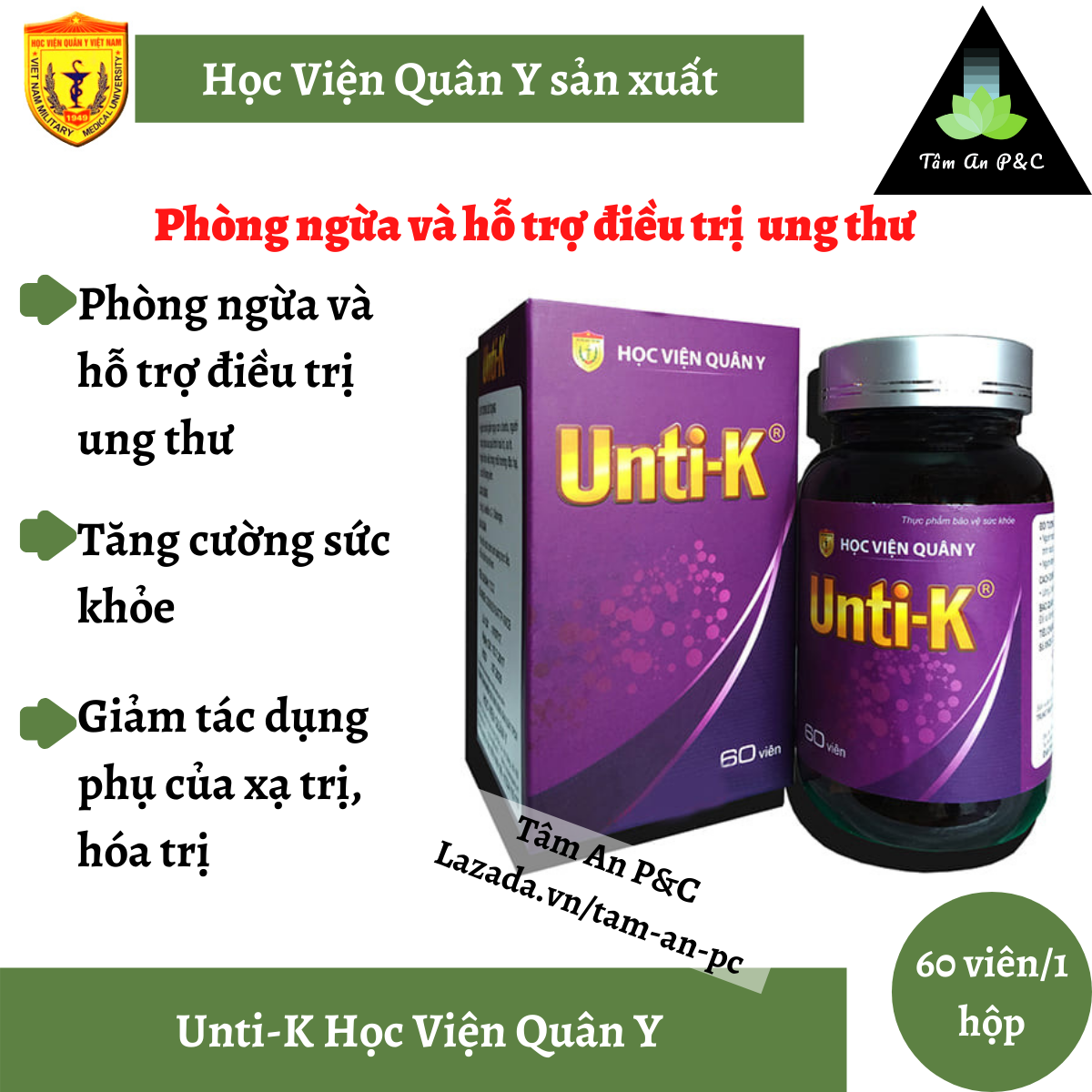 Unti K Institute of Military Medicine pill-helps to prevent carcinography