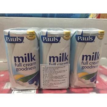 [HCM]Sữa tươi nguyên kem Pauls nhập từ Úc hộp 200ml thùng 24 hộp