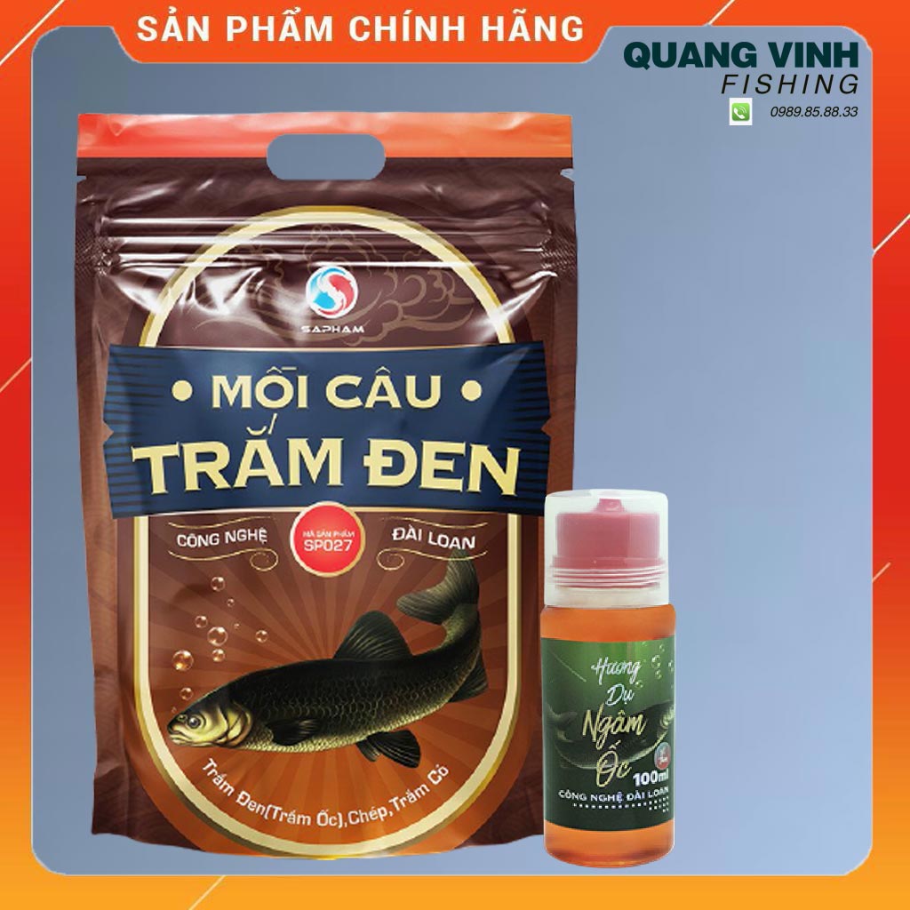 Mồi câu trắm đen - Mồi câu trắm đen vị thơm sapham- Hương liệu câu đen vị thơm sapham - hạt câu trắm đen sapham - 1500gam