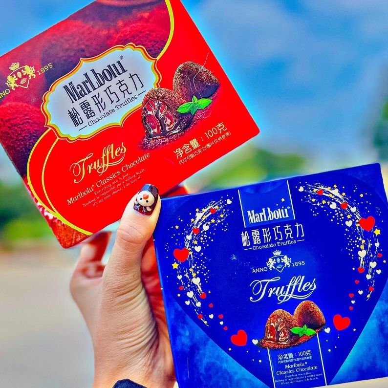 [bánh kẹo tết 2022] Socola tươi Truffles Loại Mới các Vị Siêu Ngon. Hop chocolate truffles 100gr. shop Hà Thủy
