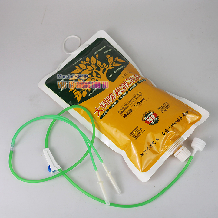 Túi truyền dịch hồi phục cho cây – túi 1 Lít