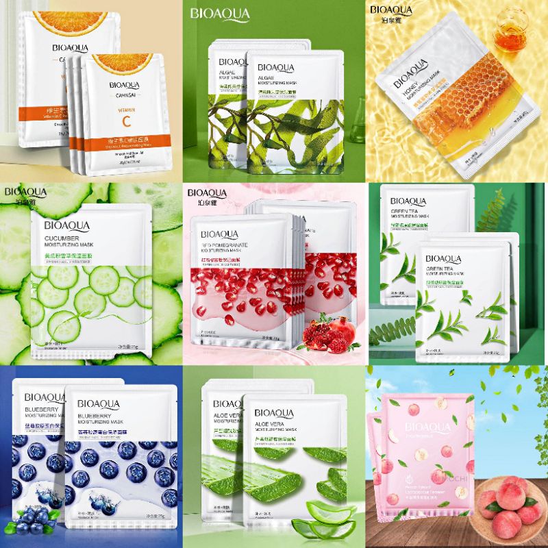 Mặt nạ trái cây dưỡng trắng cấp ẩm giảm mụn mask cao cấp nội địa trung