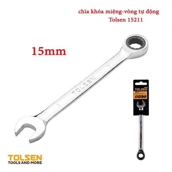 Chìa khóa vòng miệng tự động 15mm - 15211 - tolsen - xuất khẩu thị trường châu âu