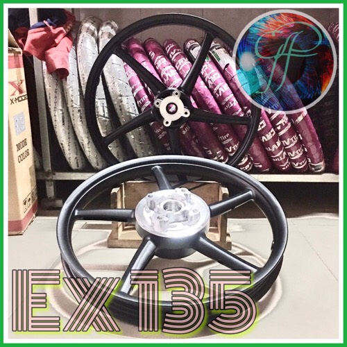 [HCM]Bánh mâm ex135 5 cây kiểu RCB đóng cùi sẵn trước sau 1.4/1.6